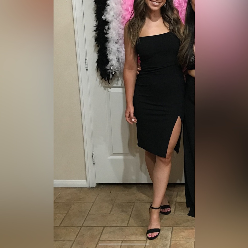 EXPRESS BRAND BLACK MIDI DRESS - size x small